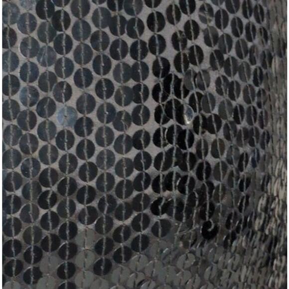 Vintage Y2K Sheer Backless Halter Dress 8P Bead Glam Cocktail Whimsigoth Grunge - Picture 5 of 8